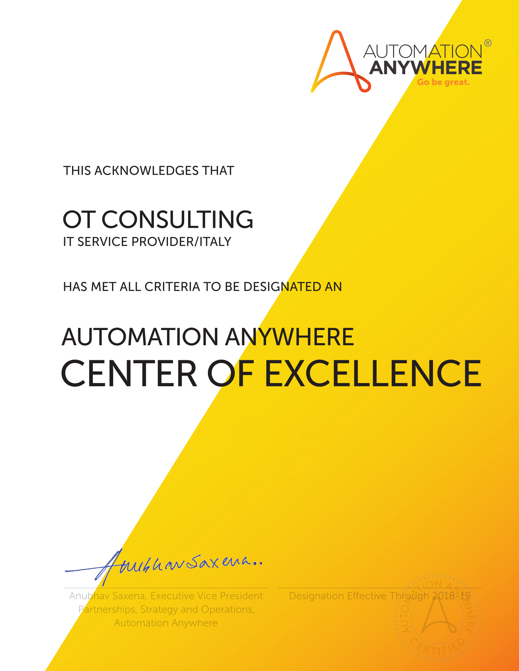 COE_AutomationAnywhere