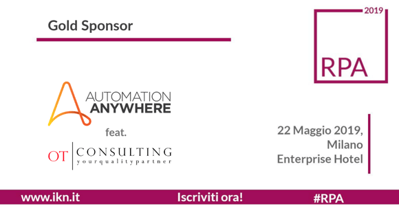 3ª Edizione RPA: Verso l'Automazione Intelligente con OT Consulting