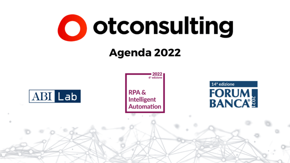 Agenda 2022 - Scopri a quali eventi OT Consulting porterà il suo contributo
