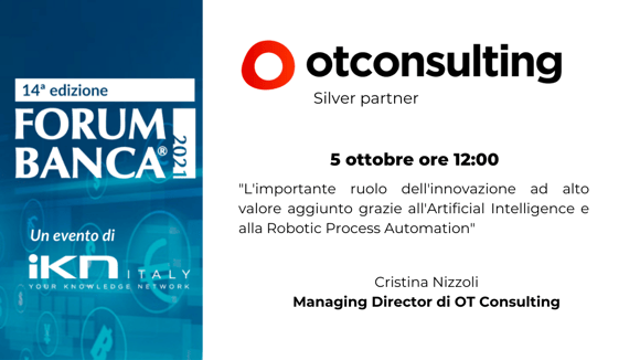 Forum Banca 2021: OT Consulting e Innovazione nel Controllo dei Costi