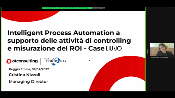 Controlling Digital ROI, AI, RPA e Digitalizzazione - Il caso di LIU-JO