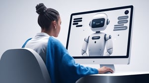 Persona che lavora computer