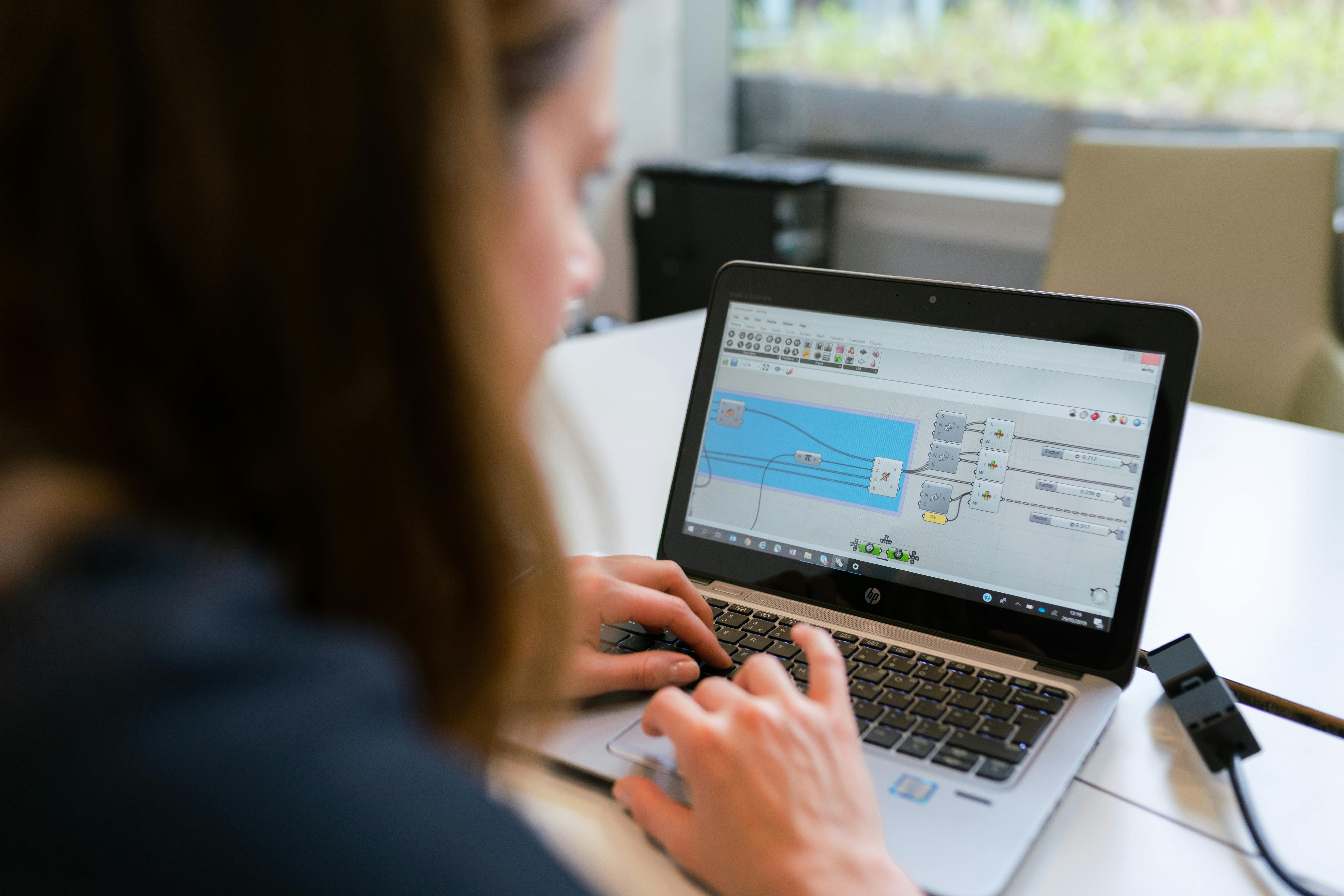 Ingegnere donna al pc