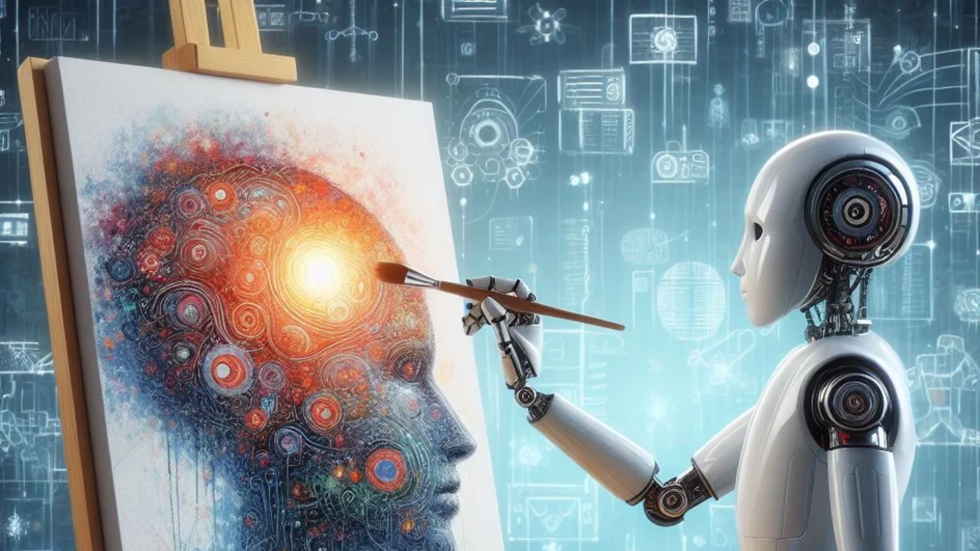 Robot che dipinge