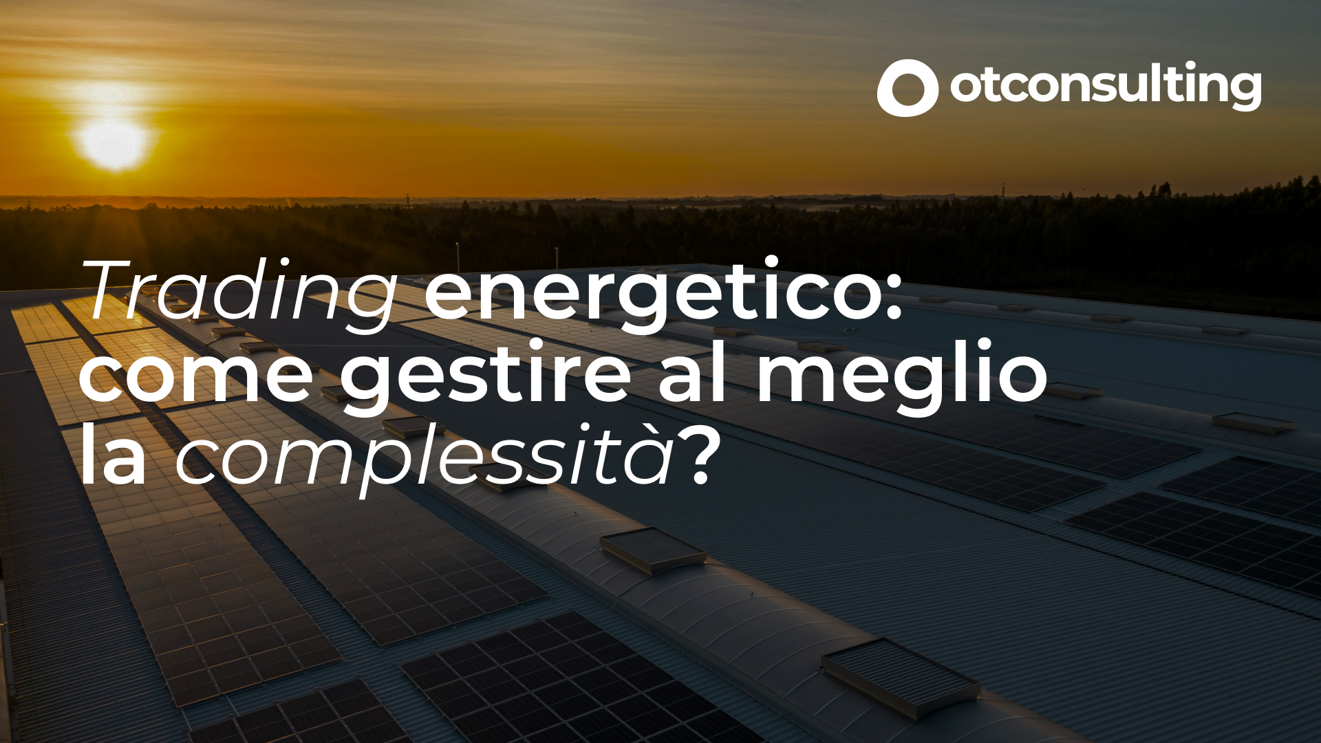 Traliccio con testo e logo OT Consulting