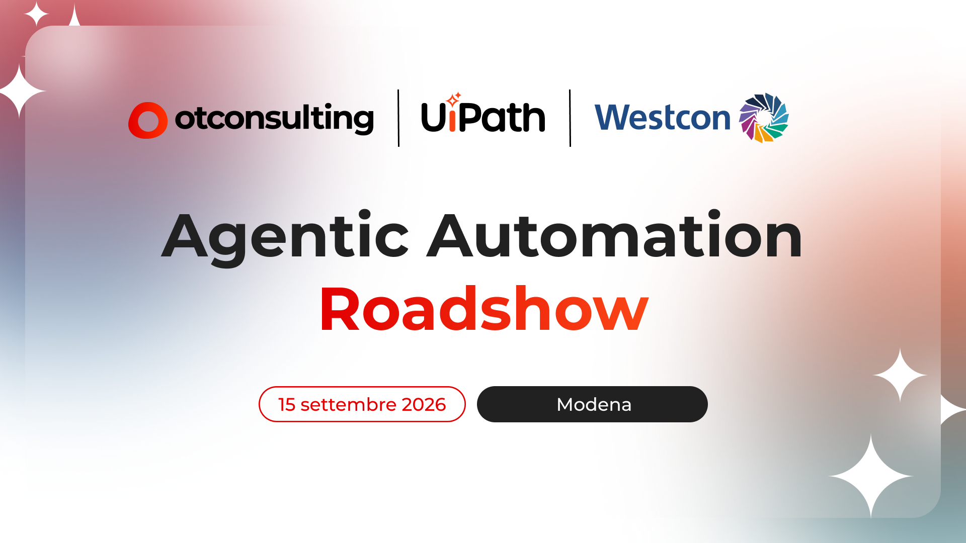 Copertina seconda tappa Agentic Automation Roadshow Copertina seconda tappa Agentic Automation Roadshow